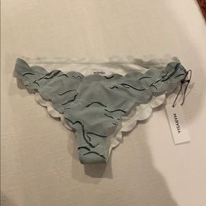 NWT Marysia scallop bikini bottom
